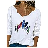 MEITING Beste Freunde Pullover Damen Kapuzenpullover Sweatshirt Frühling Langarm Für Frauen Mit Blumenkragen Und Katze Motiv Langarmshirt Damen Modern Teenager Mädchen Pullover Casual Tops Bluse S