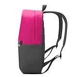 H HILABEE Wasserdichter Rucksack Tasche für 13 Zoll Notebook Laptop Grau mit Gelben - Rosa + Gelb