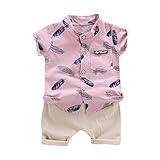 Allence Infant Baby Jungen Kleidung Set Cartoon T-Shirt Tops + Shorts Hosen Pants Sommer-Outfits 1-6 J