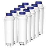 Waterdrop TÜV SÜD Zertifizierte Wasserfilter, Kompatibel mit DeLonghi Kaffeevollautomat ECAM, Eletta, Dinamica, DLSC002, Magnifica, ETAM Autentica und Verschiedener Modelle von Esam (10er Packungen)