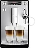 Melitta Caffeo Solo & Perfect Milk E957-103 Schlanker Kaffeevollautomat mit Auto-Cappuccinatore | Automatische Reinigungsprogramme | Automatische Mahlmengenregulierung | Silb