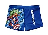 Avengers Badeshorts für Jungen, Badeanzug Boxershorts, Badehose, Schnelltrocknend Atmungsaktiv, 8 Jahre | B