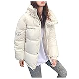 Caixunkun Winter Coats for Women,Womens Plus Size Thick Hooded Sweatshirts Cozy Fluffy Lightweight Warm Coat Outwear with Pockets(White, M)