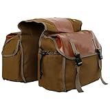 yotijay Bike Double Pannier Große Fächer Packung Rückensitz Frachtgestell Tragbare Tragetasche für Fahrrad Motorräder Radfahren Mountainbike Zubehör - Khak