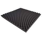 Akustikschaumstoff als Akustik Noppenschaumstoff - Platte 50x50x3cm (anth/schwarz) aus hochwertigem PUR-Schaumstoff direkt vom H