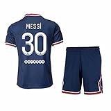 LJB Herren und Jugendliche Sport Fußballtrikot, 2021–22 PSG #1 K.Navas #7#10#30 Fußballtrikot Trainingskleidung Herren und Kinder T-Shirt 21/22, Grüne lange Ärmel + Socken, XS