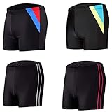 GAOA Herren Lange Kompressionsshorts Cool Dry Sport Tights Sport Unterhose Running Base Layer Shorts, C, XXL