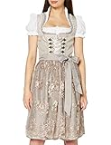 Stockerpoint Damen Dirndl Elyse Kleid für besondere Anlässe, Taupe, 36