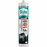 Henkel Sista F106 Hochtemperatur Silikon 300 °C Rot 300ml Dichtstoff hitzefest, Dichtmasse, Hitzesilikon, Hohe Temperaturbeständigk