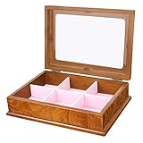 Box Abnehmbare Einzelschicht-Trennwand Aus Holz-SchmuckkäStchen Kann Staubdicht Sein Um Der Mutter Schicken +