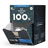 My Coffee Cup – MEGA BOX LUNGO CAFFÈ CREMA – BIO-KAFFEE I 100 Kaffeekapseln für Nespresso®³-Kapselmaschinen I 100% industriell kompostierbare Kaffeekapseln – 0% Alu I Nachhaltige Kaffeekap