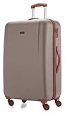 HAUPTSTADTKOFFER - Wannsee - Hartschalenkoffer Koffer Trolley Rollkoffer Reisekoffer, TSA, 77 cm, 94 Liter, Champagner/B
