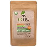 Biobalu Bienenweide - Blumenwiese Samen mehrjährig & winterhart, Samen Bienenwiese - Über 40 heimische Blumen und Wildkräuter, spezielle Artenauswahl für Süddeutschland 50g