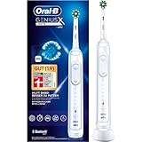 Oral-B Genius X Elektrische Zahnbürste, 1 weißer Griff, wiederaufladbar mit künstlichem Intelligenz, 1 Ersatzkop