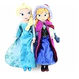 2 stücke Gefrorene Prinzessin Anna ELSA Plüsch Puppe Spielzeug Schneekönigin Prinzessin Anna ELSA Weiche Stofftiere Geschenke für Mädchen Kinder 40