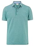 OLYMP Level Five Polo Halbarm geknöpfter Kragen Struktur mittelgrün Größe L