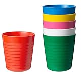Ikea Becher Kalas 304.212.97 Kinderbecher-Set, BPA-frei, mehrfarbig, 6-teilig