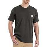 Carhartt Herren Workwear Pocket Short-Sleeve T-Shirt, Peat, L