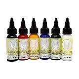 VIKING INK Tinte KIT 6 ud BASIC COLORS für Tätowierungen 30