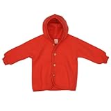 Engel Baby-Jacke, Farbe: Hibiscus - 50/56 Wollfleece 100% Schurw