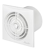 AWENTA Badlüfter weiß Ø 100mm sehr leise + Leistungsstark WZ mit Bewegungsmelder / Nachlauf / Timer Lüfter Ventilator Deckenlüfter Wandlüfter Badventilator V