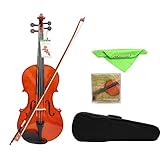 YUXIwang Violine 4/4 Vollgröße Solid Ahorn-Viola von 16 Zoll mit Case Bow Bridge Saiten Saiten Instrumente Violine Zubehör I