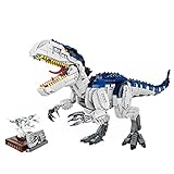 Xshion Dinosaurier Bausteine Modell mit Soundeffekten, 2205Tile Indominus Rex Dinosaurier Baustein Block Figuren, Groß Dinosaurier Klemmbausteine Kompatibel mit Lego, Lernspielzeug für den U