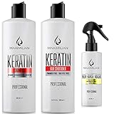 Maximilian Keratin Shampoo und Conditioner Nach Der Keratin Haarglättung- Conditioner Haar und Shampoo Ohne Silikon Sulfate und Parabene und Gluten- Keratin Haarpflege Spray Geschenk (2 x 500 ml)