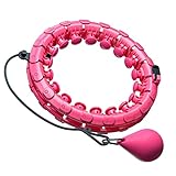 MOSRACY Smart Fitness Reifen Einstellbar Breit Reifen Hoop mit Massagenoppen und 24 Abnehmbare Teile,Smart Reifen Hoop ideal für Anfänger Kinder Erwachsene Fitness Abnehmen Training