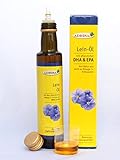 Adrisan BIO-Leinöl mit DHA+EPA, 1x 250 ml mit Dosierer, natives Speiseöl aus 1. Kaltpressung (250)