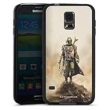 DeinDesign Silikon Hülle kompatibel mit Samsung Galaxy S5 Neo Case schwarz Handyhülle The Mandalorian Star Wars Offizielles Lizenzproduk