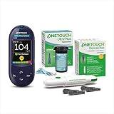 OneTouch Ultra Plus Reflect Starter Set mg/dL: 1 Messgerät, 60 Teststreifen, Lanzettengerät und Lanzetten im Etui. Damit Sie Ihren Blutzucker in den Griff bek