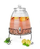 Sendez® XXL Getränkespender 9 Liter Zapfhahn Ständer Wasserspender Saftspender Disp
