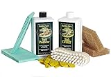 Golden Care Teak Protector + Cleaner Holzpflegeset 8tlg. Holz Reiniger Holzschutz Holzpflege für Gartenmöb