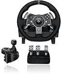 Logitech G920 Racing Lenkrad + Logitech Driving Force Shifter Schalthebel für G920 und G29