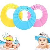Baby sicherer Shampoo Cap,3er Pack Einstellbare Baby Duschhaube Baby Shampoo Schutz,Duschhaube Kinder für 0-6 Jahre 'Kids für Babypfleg