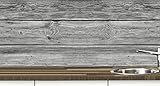 KLINOO Küchenrückwand aus Folie in Holzoptik als Spritzschutz - zuschneidbar und erweiterbar - 97cm x 68cm (Holz grau)