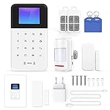Tuya WiFi Smart Alarm Host Drahtloses GSM + WiFi Anti-Diebstahl-Alarmsystem Tuya App Fernbedienung One-Key-Verteilungsnetzwerk für Alexa Goog