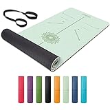 Yogamatte, TPE Gymnastikmatte rutschfest Fitnessmatte für Workout Umweltfreundlich Übungsmatte Sportmatte für Yoga, Pilates Heimtraining, 183 x 61 x 0.6CM