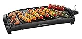 Russell Hobbs Teppan-Yaki Tischgrill, 55 x 27 cm große herausnehmbare, antihaftbeschichtete Teppanyaki Grillplatte, einstellbares Thermostat, Fettauffangschalen, 2200W, Elektrogrill MaxiCook 22940-56