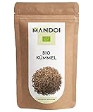 Mandoi BIO Kümmel Samen 250g, Kümmelsamen, Körner in Rohkost Qualität. Kontrollstelle: DE-ÖKÖ-005. Organic caraway