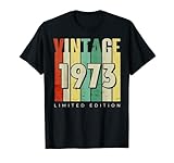 Vintage 1973 Limited Edition Retro Geburtstag Geschenke Idee Tee T-S