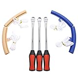 Anladia 3X Reifenmontierhebel Reifenheber Reifen Loeffel Rad Felge Protektoren Montiereisen Motorrad Fahrrad Werkzeug Tire Lever Tool Spoon Spoons Iron Kits (Set 1) E