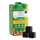 McBrikett KOKOKO CUBES Premium Grillkohle, 3 kg Bio Kokos Grillbrik