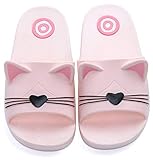 Vunavueya Kinder Dusch- und Badeschuhe Badelatschen Jungen Mädchen Badeschlappen Badesandalen Sommer Hausschuhe Strand Pantoletten Schuhe Pink 31/32 EU/210CN