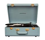 Crosley Portfolio Tragbarer Bluetooth Plattenspieler im Retro Design mit eingebautem Lautsprecher, T