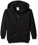 Fruit of the Loom Jungen Kapuzenpullover Kids Classic, schwarz, 9-11 Jahre (Herstellergröße: 32)