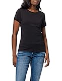 Calvin Klein Jeans Damen Micro Branding Off Placed Tee T-Shirt, Ck Schwarz, M