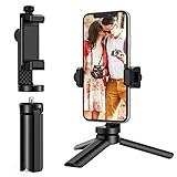 Anozer Mini Tripod, Mini Selfie Stick Stativ mit verstellbarem Handyhalter, Kaltschuhhalterung, 1/4 Zoll Schrauben und Handy Stativ, leichtes Mini Reisestativ für Handys, kleine Kamera und G