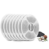 ECOSI Katzenbrunnen Filter,Katzen Trinkbrunnen Filter Katzen Fountain Ersatzfilter Filter für Trinkbrunnen für Haustier Hunde Blumen Wasser Spender Filter Enthalten Aktivkohle & Ionenaustausch (8Pack)